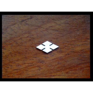 Pearl inlay, white mother of pearl, 9,5x5,5 mm