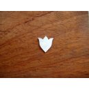 Pearl inlay, white mother of pearl,  ~ 11,9x11,6  mm