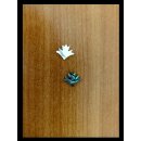 Pearl inlay, white mother of pearl,  ~ 11,8x13,3  mm