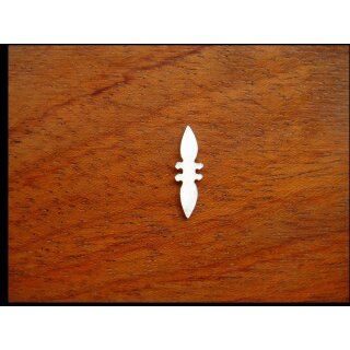 Pearl inlay, white mother of pearl ~ 14,1x6,4,6 mm