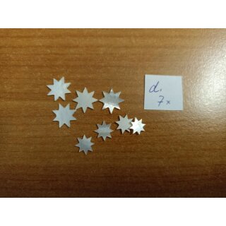 White mother of pearl stars
