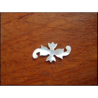 Pearl inlay, white mother of pearl ~ 16,4x8,4  mm