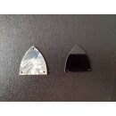 Truss Rod Cover, celluloid, grey with black back side ~...