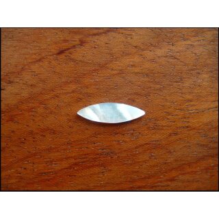 Pearl inlay, white mother of pearl ~ 15,3x4,3  mm