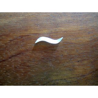Pearl inlay, white mother of pearl ~ 13,5x3  mm