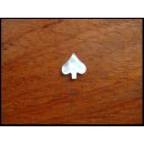 Pearl inlay, white mother of pearl ~ 9,8x8,8  mm