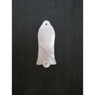 Truss rod cover, white mother of pearl, small
