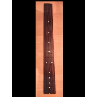 Guitar fingerboard, rosewood, round,  dot inlays in real whie MOP, 23 cuted  frets
